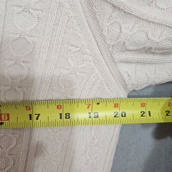 Salvatore Ferragamo Cashmere Cotton XO Cable Knit Stitch Cardigan Mens M Ivory - Picture 7 of 14